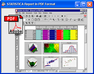 Reports in PDF format